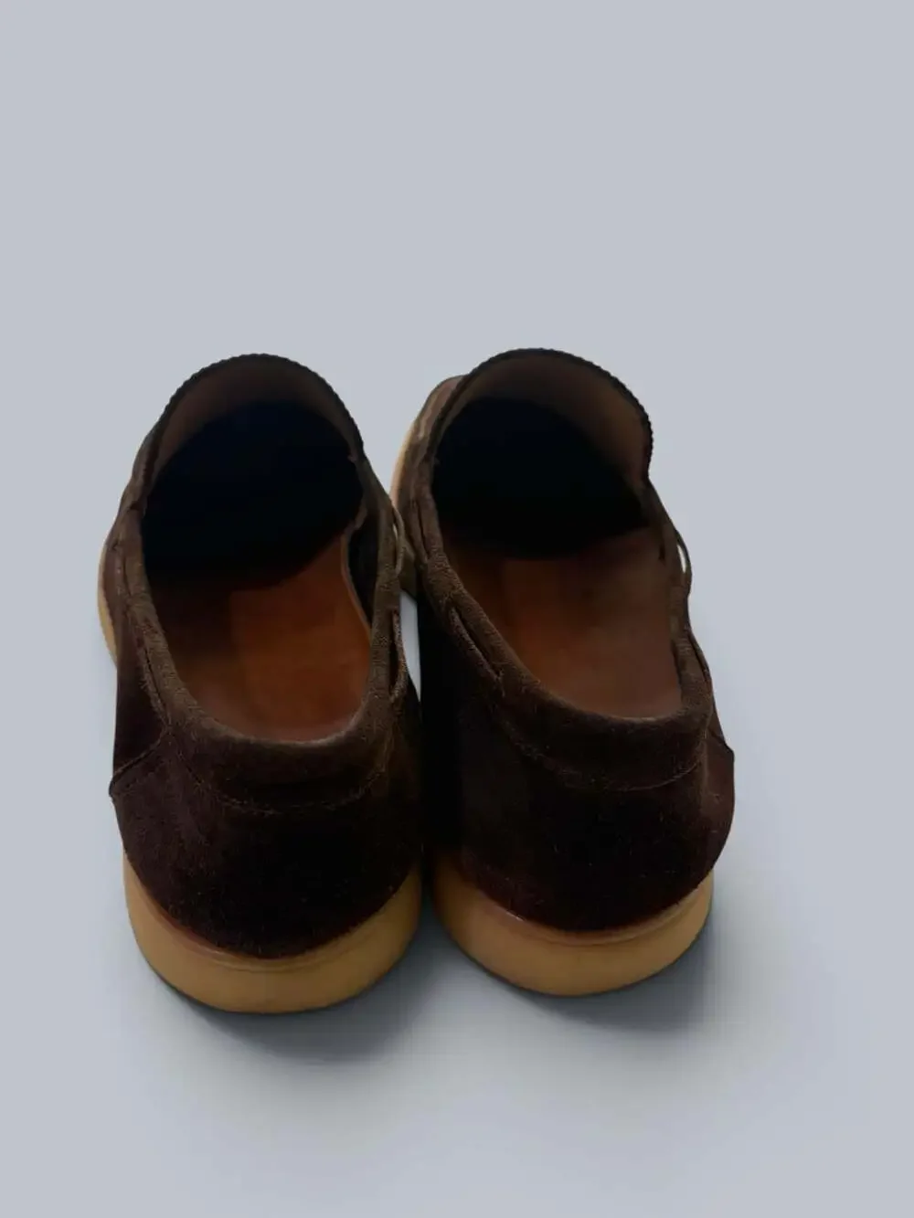 Aurelien Chocolate Brown Suede Yacht Loafer Sz 11US 44EU